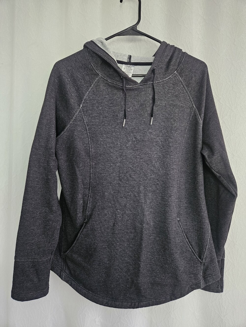 Athletic Charcoal Gray Hoodie Pockets Size Large (12-14)